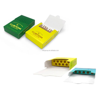 Boîte d'emballage en carton personnalisée vide, pré-pliée, pour 5/10 tubes, pour cigarettes jetables et cigares