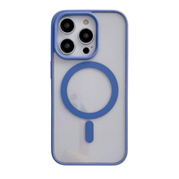 Coque de téléphone magnétique transparente en acrylique, antichoc, avec dissipation thermique, finition mate pour iPhone 15 16 17 Pro Max