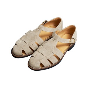 Sandalias tejidas vintage de color sólido, con suela plana, versátiles, transpirables, perforadas, con cubierta de cuero genuino para hombre. - Product Image 5