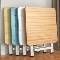 Ensemble de table et chaises rondes en bois modernes, pliables et portables, pour une utilisation à la maison et en extérieur, durable et écologique