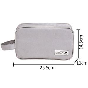 Nouvelle conception de sac de rangement portable pour cosmétiques de voyage, séparation sec/humide, trousse de toilette grande capacité, logo personnalisé, tendance - Product Image 2