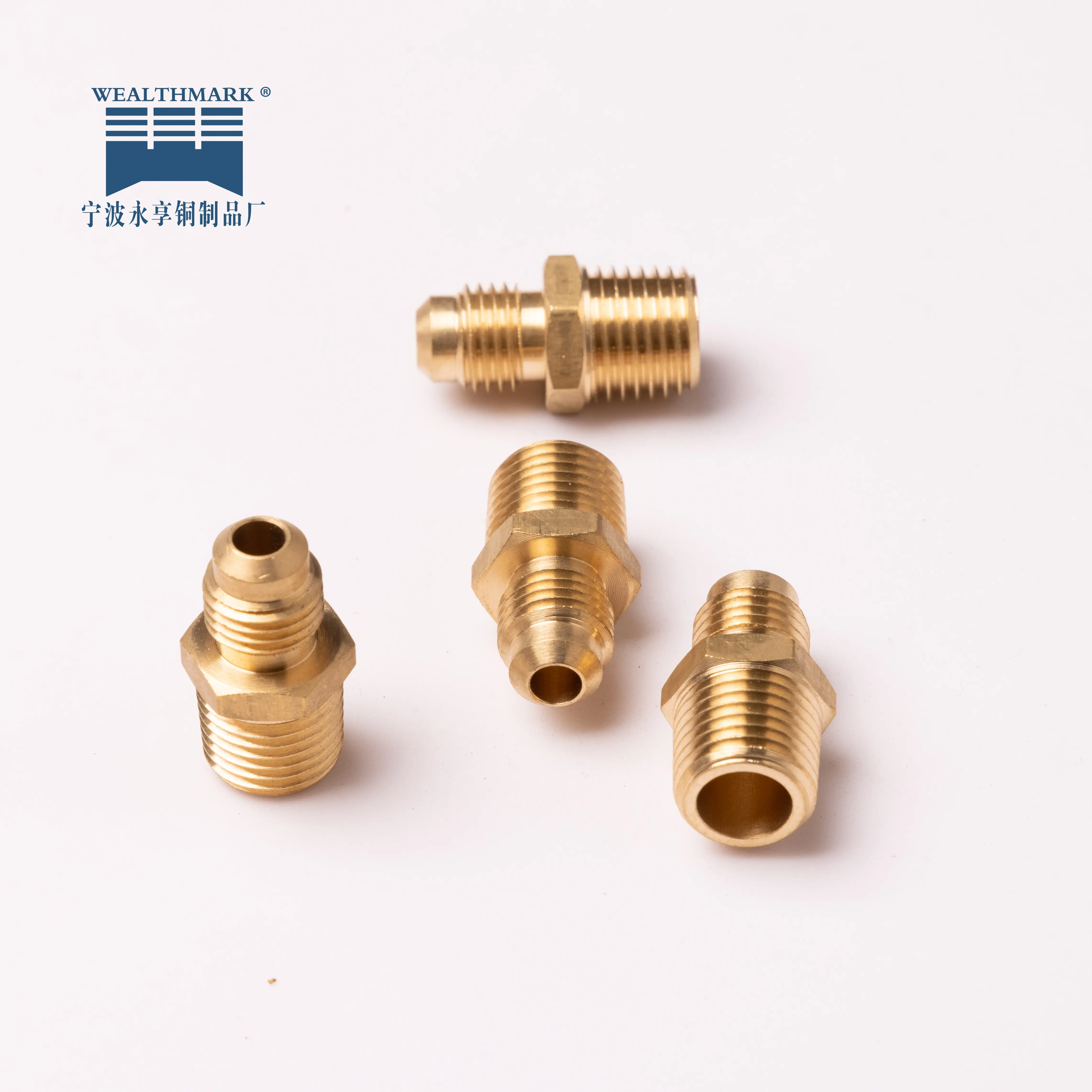 Brass Flare Tube Fitting 1/2 OD x 1/4 MIP MALE CONNECTOR High Quality Pipe Fitting NPT