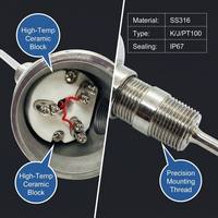 Fournisseur direct d'usine Huadong, capteur de température à thermocouple à 3 fils étanche RTD Pt100