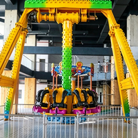 Manège de fête foraine à sensations fortes : Mini Pendule Frisbee à 12 places pour parc d'attractions