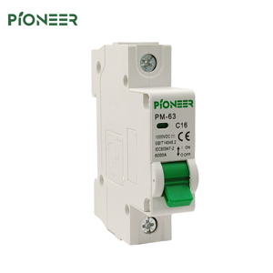 Bộ ngắt mạch mini 1P DC MCB 1000V cho hệ thống PV năng lượng mặt trời PA66 Vật liệu xếp hạng hiện tại khác nhau từ 6A đến 63A với bảo vệ li - Product Image 2