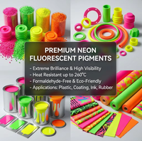 Poudre de pigment fluorescent à haute intensité et haute résistance à la chaleur, pigment néon pour l'impression textile |   Encres |   Revêtements