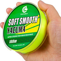 OEM/ODM YACUMA 100M-109YDS Ligne de pêche monofilament transparente en nylon premium, écologique, haute résistance, pour la pêche en lac, en rivière et en mer
