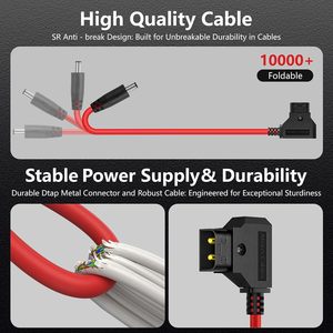 สายเคเบิลอัลวิน อัลตร้าซอฟท์ ดี-แทป ถึง 2.1 สายไฟ DC 12V สำหรับอะตอมอส นินจา วี แบล็คเมจิก วีดีโอ แอสซิสท์ สมอลเอชดี 702 ฟีลเวิลด์ FW568 - Product Image 2