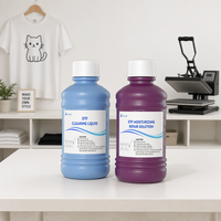 Kit Pembersih Printhead DTF untuk M1630 Pro, Solusi Pembersih Nosel Cairan Pembersih Biru dan Cairan Perbaikan Merah 250ml Masing-masing