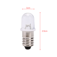 Ampoule LED E10 DC 12/24V pour usage résidentiel, forme globe, ampoule indicatrice, lampe torche, blanc/blanc chaud, accessoires d'éclairage DIY
