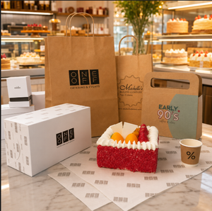 Juego de Papel para Envolver <span class=keywords><strong>a</strong></span> Prueba de Grasa, Caja para Pastel, Vaso de Papel y Bolsa de Papel Kraft Ecológico Reciclable y Biodegradable con Logotipo Personalizado para Panaderí<span class=keywords><strong>a</strong></span> para Llevar - Product Image 4