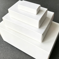 Boîte en carton blanc vierge non imprimée, pliable, simple, vide, en papier, personnalisable, emballage imprimé sur mesure, Caja Plegable Blanca Embalaje