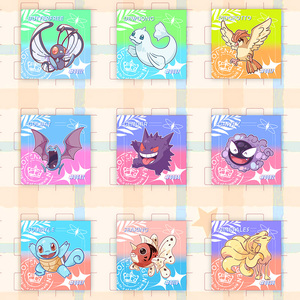 MS Populaire Meilleures Ventes Art de Bande Dessinée Pokémon Pikachu Fan Art Accessoires Collection Aimant de Réfrigérateur en Acrylique Booster Pack Jeu de Société - Product Image 6