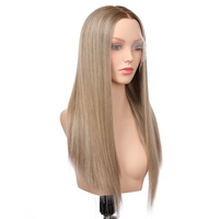 Vente directe usine : Cheveux humains vierges chinois pour perruques Lace Front, base transparente, longueurs variées, tailles de bonnet petites et grandes, densité 150%