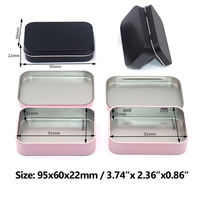 Caja de metal impresa personalizada para envasado de alimentos y regalos con tapa abatible y hermética, caja de regalo de lujo personalizada al por mayor