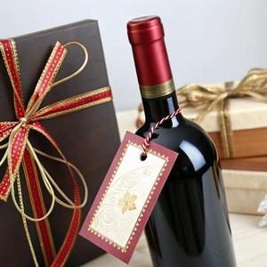 Targhetta da appendere con finitura opaca personalizzata <span class=keywords><strong>per</strong></span> <span class=keywords><strong>bottiglie</strong></span> di <span class=keywords><strong>vino</strong></span> con laccetto olografico con etichetta di imballaggio industriale campione gratuito - Product Image 3