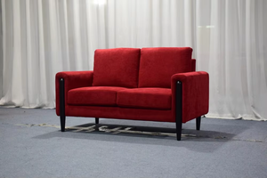 2025 Haute Qualité Nordic Art Design En Gros Belle Couleur Rouge Tissu Sectionnel Salon Canapés - Product Image 3