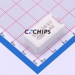 Résistance traversante SQM5W0R36JP2, composant traversant (THT), pas de 5 mm, ciment, 360 mOhm, 5 %, 5 W - Product Image 1