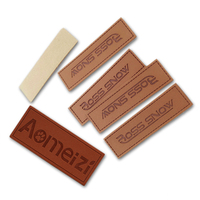Vêtements personnalisés en relief Nom de marque Logo Etiquette en cuir PU Patches