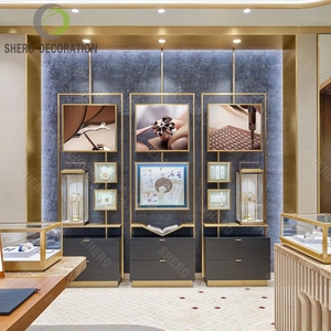 Luxury Watch Showroom Interior Design Wall Mounted Watch <b>Display</b> <b>Case</b> for Mall Watches Shop Decoration - Product Image 3