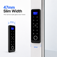 Terminal de Control de Acceso Biométrico con Pantalla LCD Impermeable, Teclado Táctil, WiFi, Aplicación Tuya, Doble Banda, Tarjeta EM y NFC, Huella Dactilar