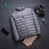Nouveau style de vestes coupe-vent légères style duvet de canard blanc veste d'extérieur décontractée personnalisée pour hommes