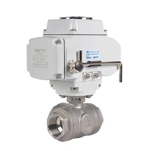 Válvula de Bola Eléctrica Motorizada COVNA de 1/2 Pulgada, 3 Vías, CF8M, 1000 WOG, 12V, Rosca Hembra, Acero Inoxidable - Product Image 4