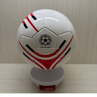 Ballon de football de marque, taille 5, cousu à la machine, 260-280g, 32 panneaux, vessie en caoutchouc PVC, ballon de football promotionnel personnalisé pour enfants