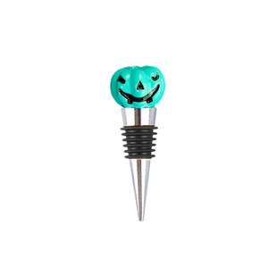 Halloween <b>Wine</b> <b>Stopper</b> With Pumpkin Design And 5 Glass Charms Set For Party Decorations - Product Image 2