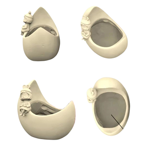 <span class=keywords><strong>Chapeau</strong></span> Oreilles <span class=keywords><strong>de</strong></span> Lapin Créatif Dessin Animé 3D, Fille Assise sur la Lune, Moule en Silicone pour le Bricolage, Cire et Cire, Gypse, Pot <span class=keywords><strong>de</strong></span> Fleur - Product Image 4