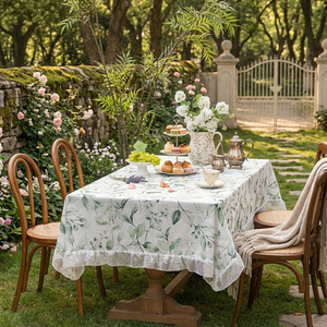 <span class=keywords><strong>Tovaglia</strong></span> in Poliestere Stile Americano Pastorale, Quadrata o Rotonda, per Matrimoni e Feste, Vendita all'Ingrosso - Product Image 1