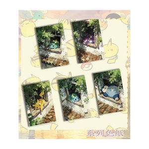 Cartes à collectionner Pokémon YQ en gros, dernières nouveautés, série de parchemins évolutifs mignons BoBo Studio, tableaux d'art Pokémon, cadeaux - Product Image 6
