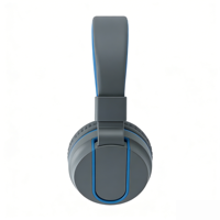 Casque filaire supra-auriculaire JHP006 avec prise jack 3,5 mm, cordon de 1,2 m, sans réduction de bruit, pour ordinateur/usage de bureau