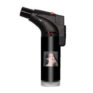 Nouveaux Produits Logo Personnalisé Portable Moins Cher Prix De Gros Puissant Briquet Torche Inclinée Rechargeable de Haute Qualité Vente en Gros - Product Image 3