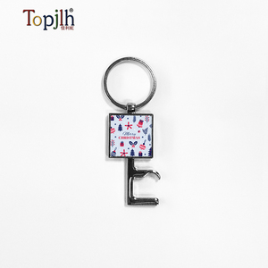 Topjlh nouveau logo personnalisé de sublimation en gros porte-clés en alliage de zinc nouveau cadeau d'ami à la maison meilleurs porte-clés - Product Image 3