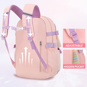 Mochila Escolar Impermeable Oxford Rosa, Linda y de Gran Capacidad, para Niñas, Moderna, para Estudiantes de Primaria - Product Image 4