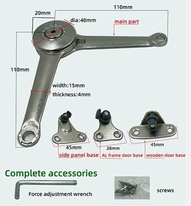 Charnière moderne en alliage de zinc pour porte de placard relevable avec arrêt libre pour quincaillerie de cuisine - Product Image 3
