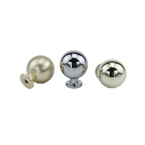 Tirador Esférico Minimalista Moderno para Cajones de Cocina, de un Solo Agujero, Pequeño, de Lujo Ligero, Superficie de Nogal para Armarios - Product Image 1