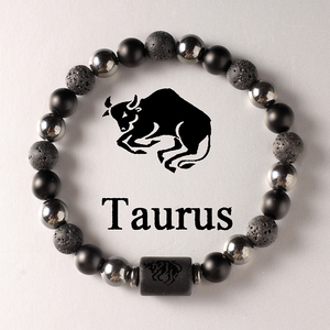 Nuevo Diseño de Pulsera de los 12 Signos del Zodiaco para Mujer <span class=keywords><strong>y</strong></span> Hombre, Pulseras de Piedras Naturales de Roca Volcánica, Cáncer, Virgo, <span class=keywords><strong>Leo</strong></span>, Libra, Joyería Espiritual - Product Image 4