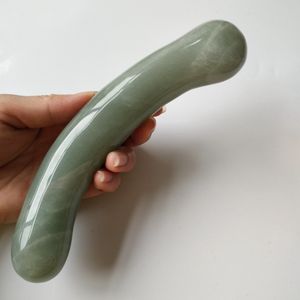 Bacchetta da massaggio naturale aventurina verde giada per l'esercizio sessuale curativo - Product Image 1