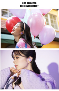 Waterproof Heart-Shaped <strong>Wireless</strong> Earbuds with Noise Cancelling &amp; Digital Display JL Chipset IPX-5 Travel-Friendly for Girls - Product Image 6