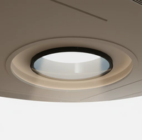Claraboya Redonda de Aluminio con Rotura de Puente Térmico BOCHARM - Ventana de Techo Plana con Doble Acristalamiento