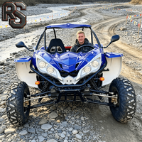 Buggy Raxen à moteur haute performance, transmission CVT fluide, 300cc, 2 roues motrices, idéal pour les expéditions tout-terrain dans les arides gorges.