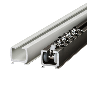 Thiết kế hiện đại nối dài 5m đôi sóng khách sạn Kim loại rèm cực nhôm đường ray cho rèm cửa tủ - Product Image 3