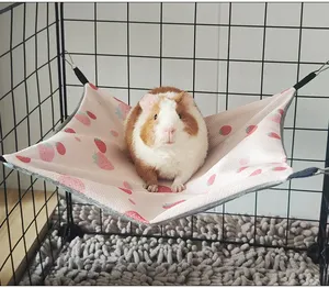 <span class=keywords><strong>Hamac</strong></span> double face pour petit animal de compagnie Hamster d'été en soie glacée respirante pour <span class=keywords><strong>furet</strong></span> sucre planeur cochon d'inde lapin accessoires - Product Image 3