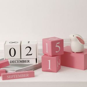 Factory Wholesale Creative <b>Wooden</b> Calendar <b>Ornaments</b> for Desktop Office and Room Decoration - Product Image 3