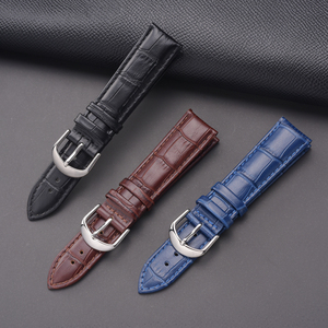 LAIHE 16mm venta al por mayor personalizado Popular cuero genuino cocodrilo patrón oro <span class=keywords><strong>Acero</strong></span> inoxidable hebilla correa <span class=keywords><strong>de</strong></span> reloj <span class=keywords><strong>de</strong></span> cuero genuino - Product Image 4