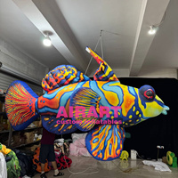 Animaux marins suspendus, poisson tropical gonflable, ballon poisson coloré gonflable, taille sur mesure
