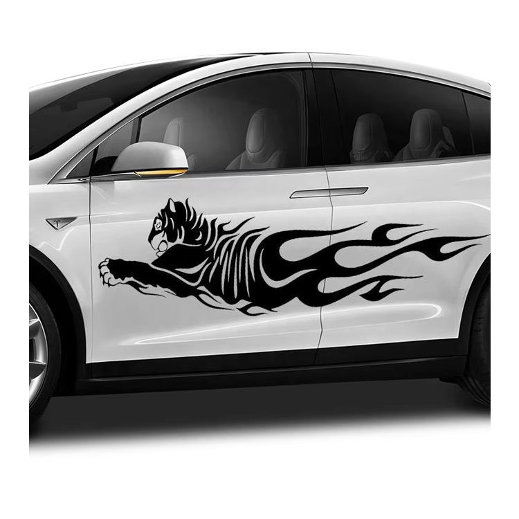 KZQ - 4 Adesivi Universali Da Corsa Per Cofano, Tetto, Paraurti - Foto 7