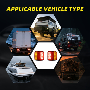 Feux arrière LED magnétiques <span class=keywords><strong>sans</strong></span> <span class=keywords><strong>fil</strong></span> à batterie pour <span class=keywords><strong>remorque</strong></span>, feux de stop et indicateurs pour fourgonnettes et remorques - Product Image 5